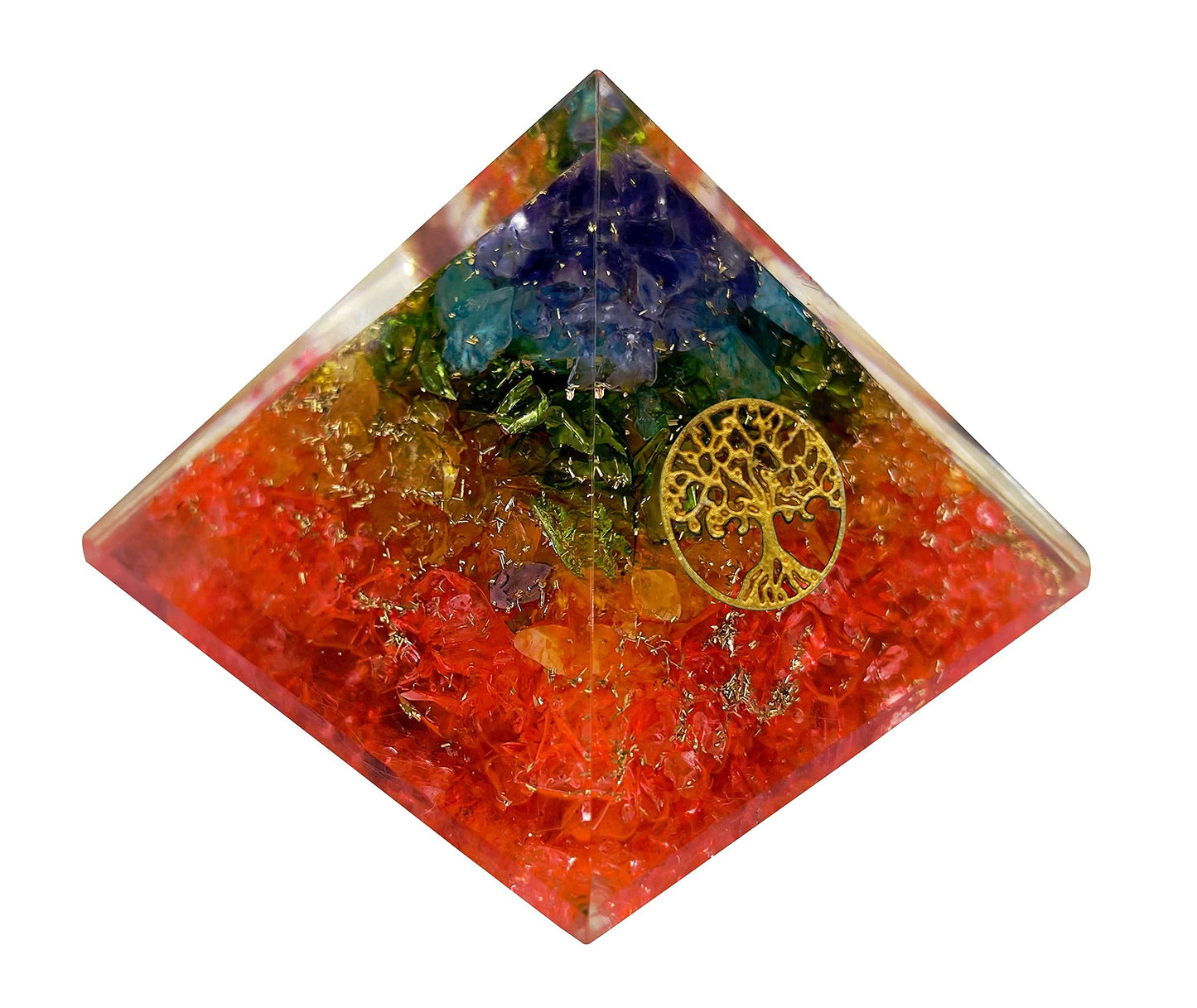 7Chakra Orgone Pyramid Crystal for Protection