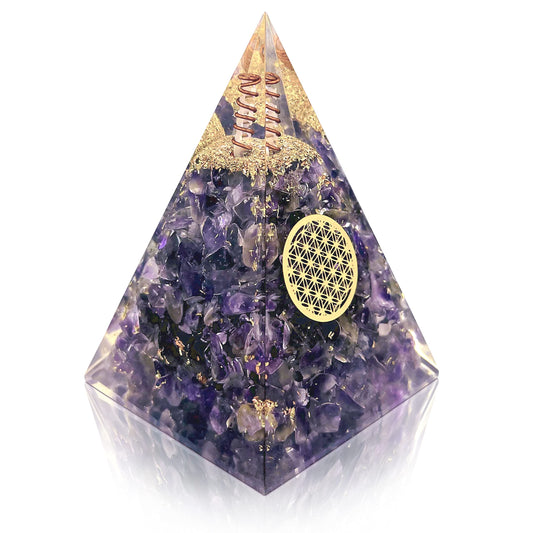 Orgone Pyramid Nubian Amethyst Positive Energy Generator