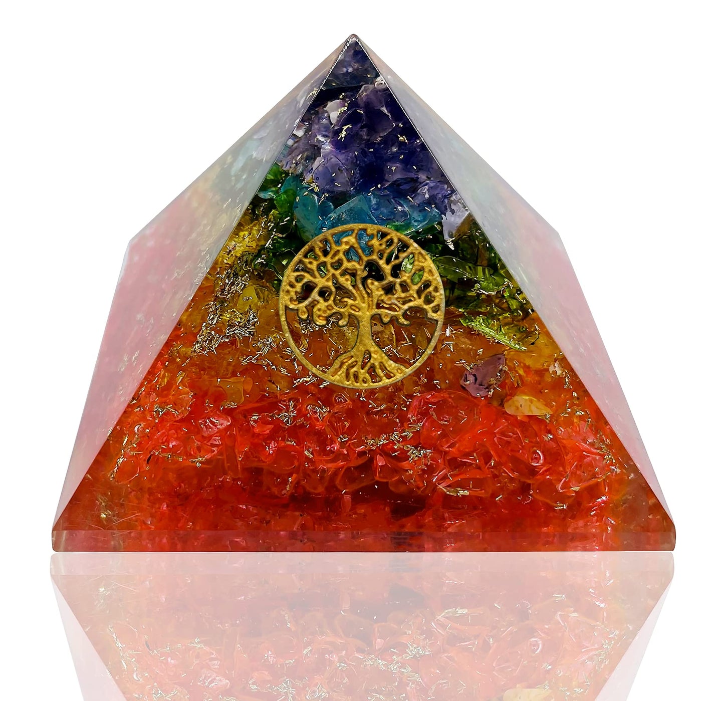 7Chakra Orgone Pyramid Crystal for Protection