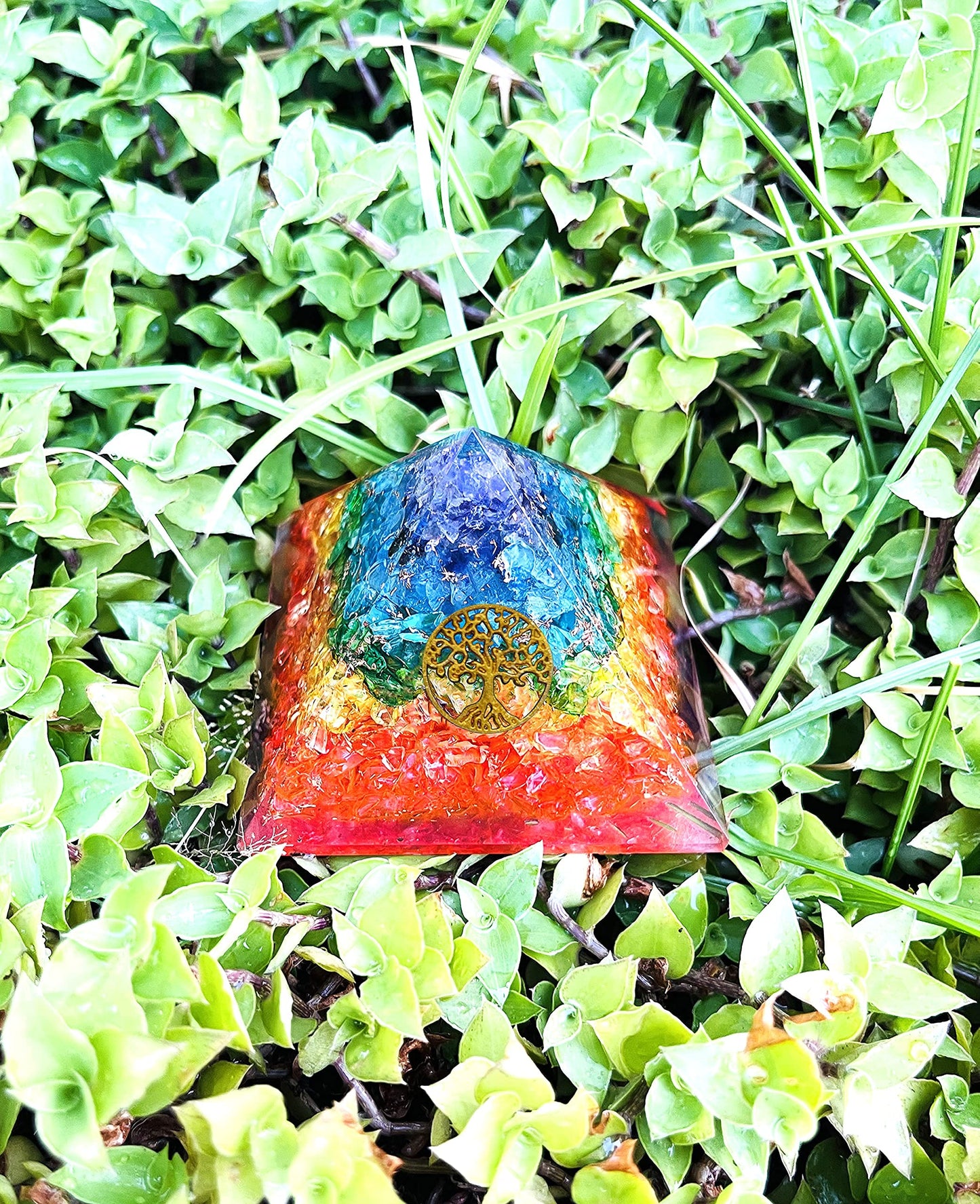 7Chakra Orgone Pyramid Crystal for Protection